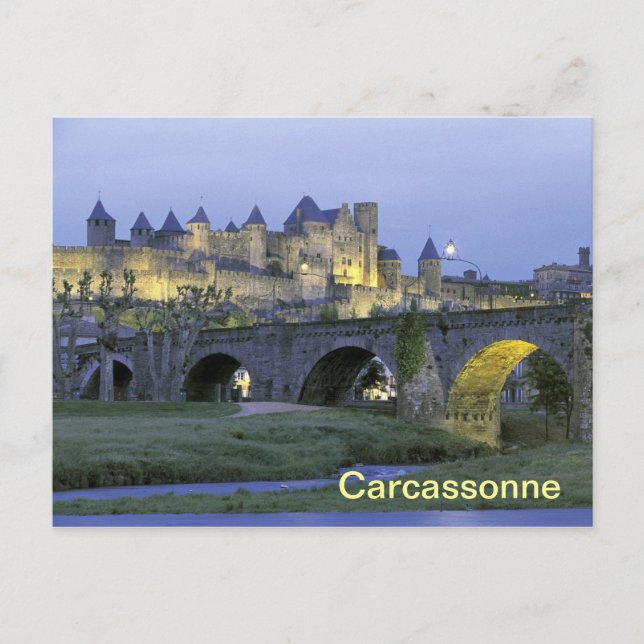 postal de Carcassonne France (Anverso)