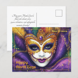 Postal 💚 💜 💛 de Carnaval