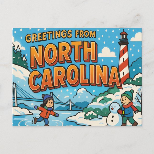 postal DE CAROLINA DEL NORTE (Anverso)