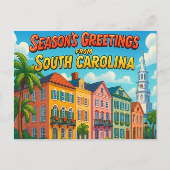 postal de CAROLINA DEL SUR (Anverso)