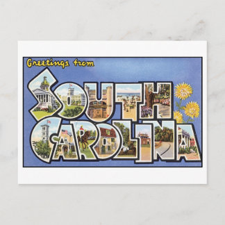 Postal de Carolina del Sur de la época de la época