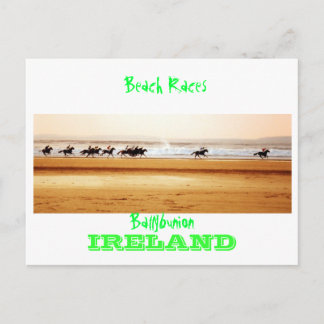 postal de carreras de ballybunion beach