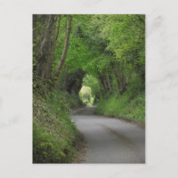 Postal de carril de país