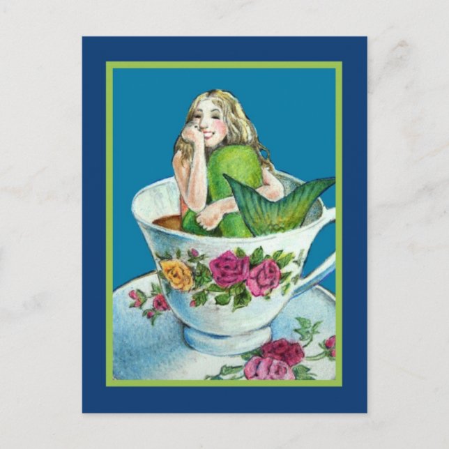 Postal de cartas de té para sirenas (Anverso)