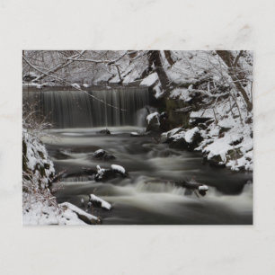Postal de cascada de invierno