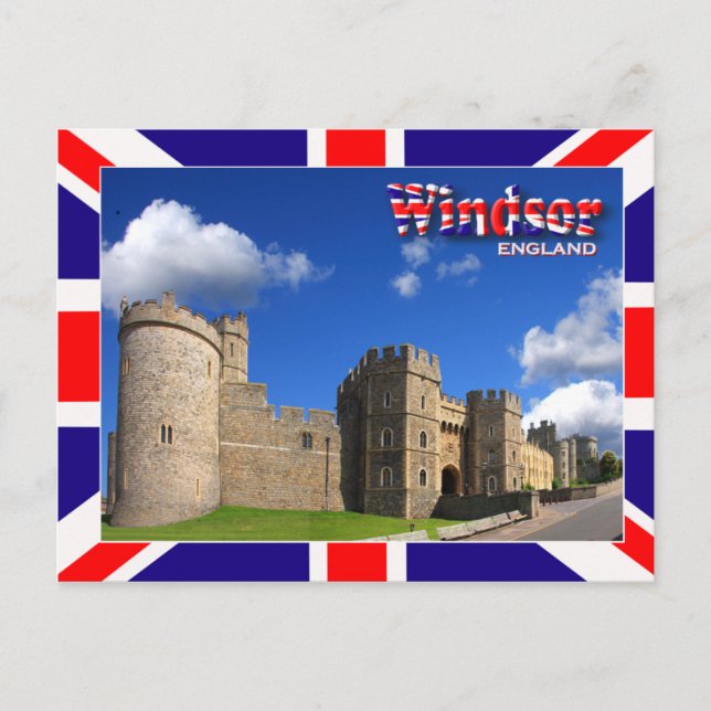 Postal de castillo de Windsor (Anverso)