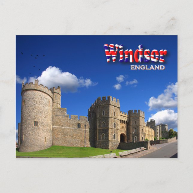Postal de castillo de Windsor (Anverso)