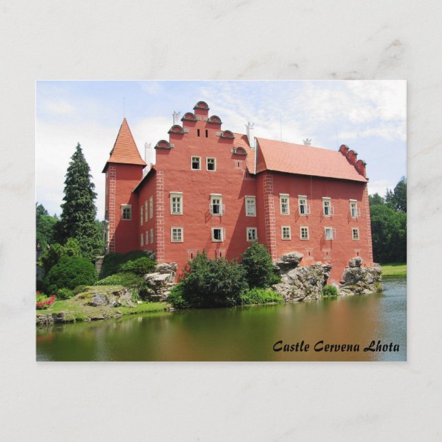 Postal de Castle Cervena Lhota (Anverso)
