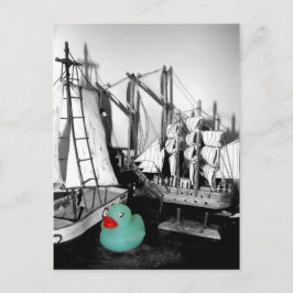 Postal de caucho "Abajo por la costa"