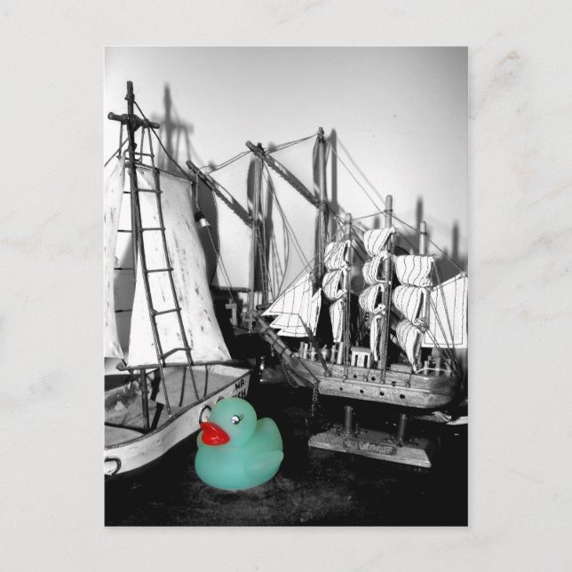 Postal de caucho "Abajo por la costa" (Anverso)