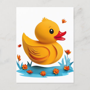 Postal de caucho de Serene Papercut