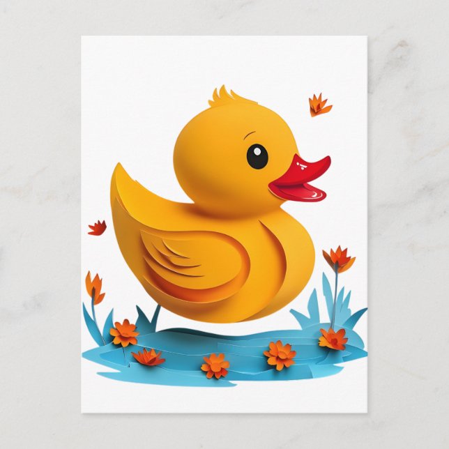 Postal de caucho de Serene Papercut (Anverso)