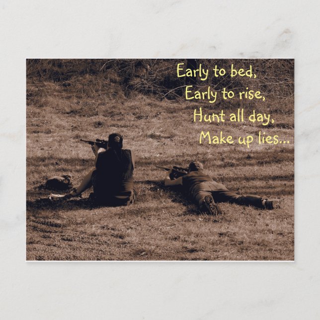 Postal de caza (Anverso)