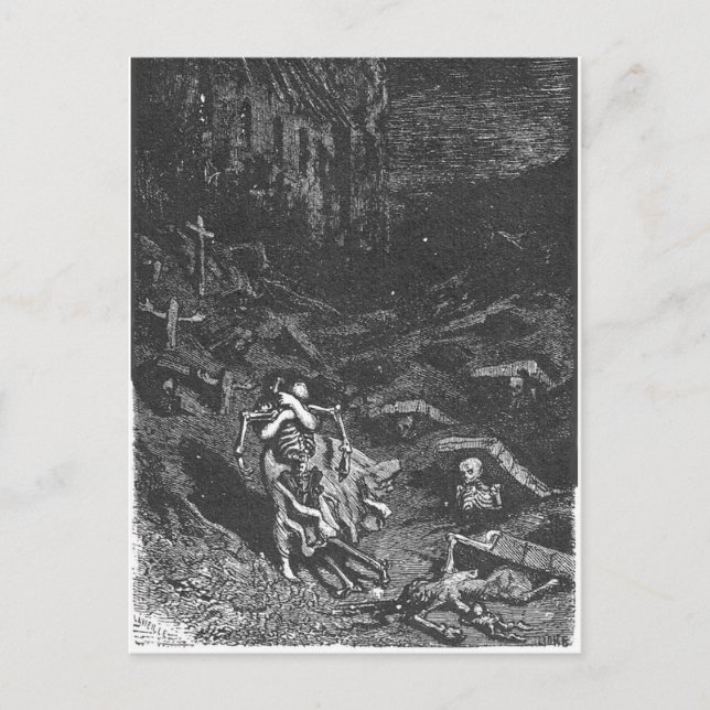 Postal de cementerio muerto (Anverso)