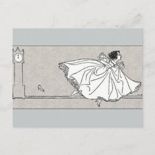 Postal de Cenicienta Vintage Slipper Vintage