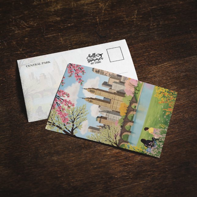 Postal de Central Park en Nueva York (Subido por el creador)