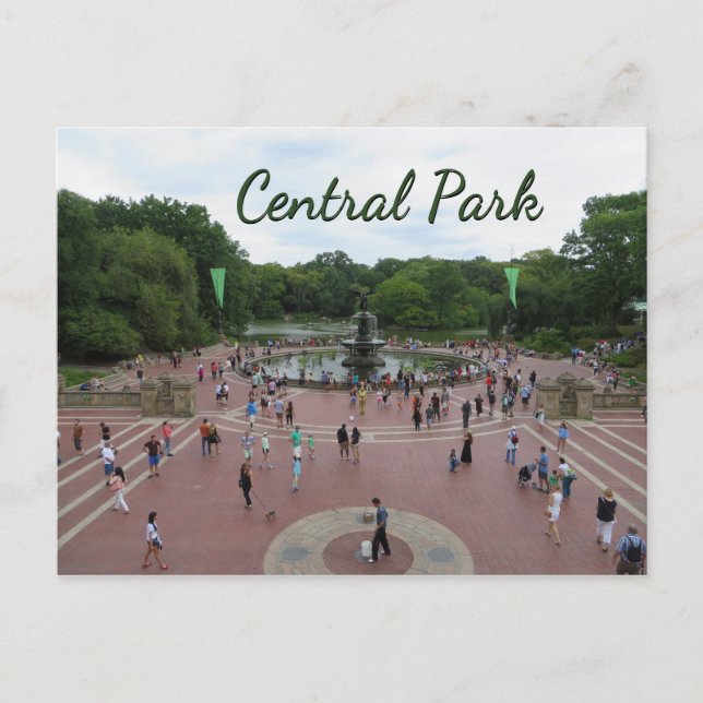 Postal de Central Park en Nueva York (Anverso)
