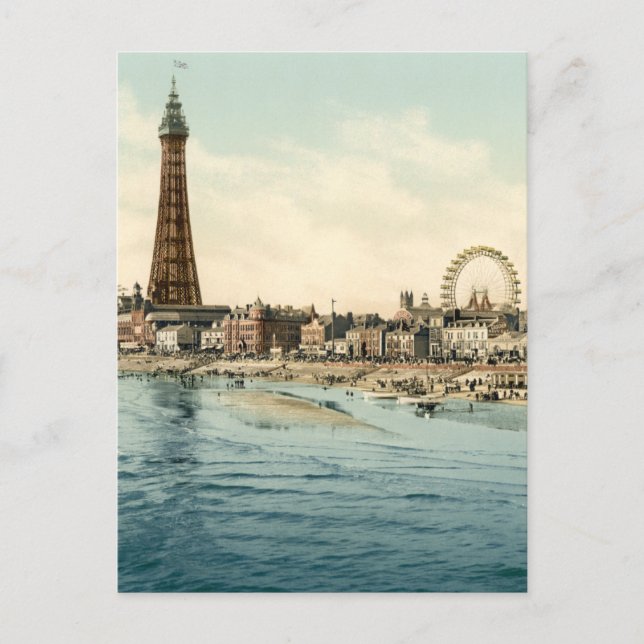 Postal De Central Pier, Blackpool, Inglaterra (Anverso)
