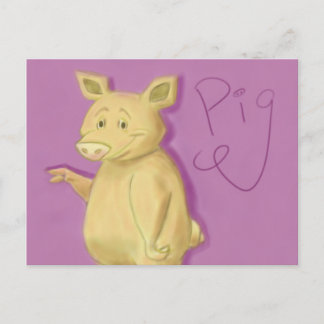 Postal de cerdo popular