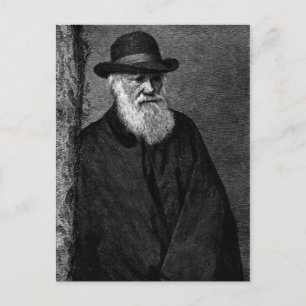 Postal de Charles Darwin