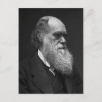 Postal de Charles Darwin