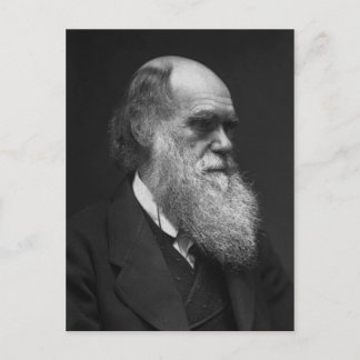 Postal de Charles Darwin