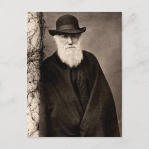 Postal de Charles Darwin