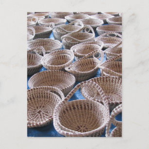 Postal de Charleston SC Sweetgrass Baskets