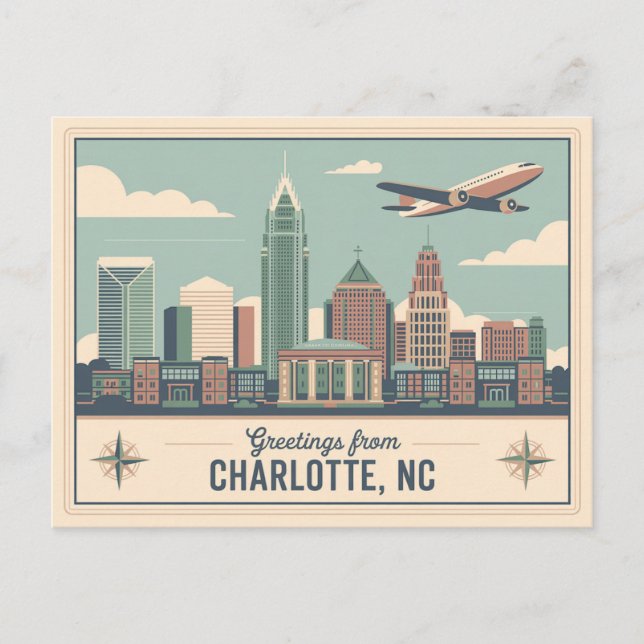 Postal de Charlotte Vintage | Saludos desde (Anverso)