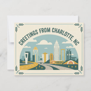 Postal de Charlotte Vintage   Saludos desde