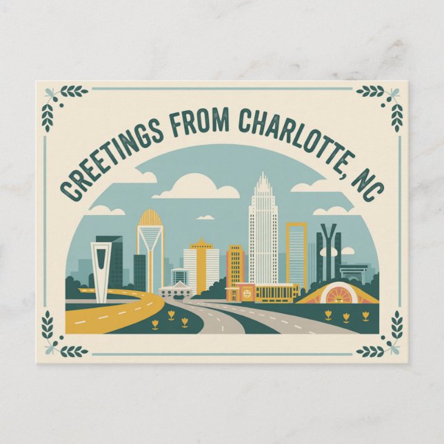 Postal de Charlotte Vintage | Saludos desde (Anverso)