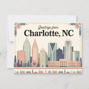 Postal de Charlotte Vintage   Saludos desde