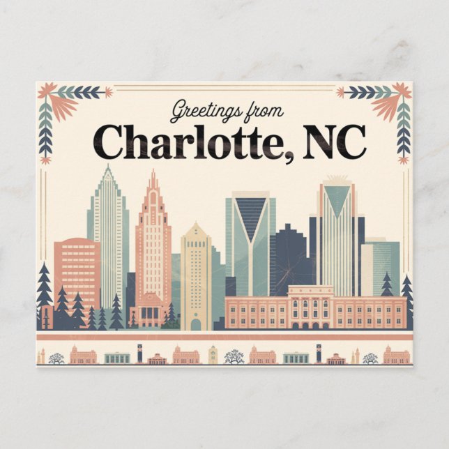 Postal de Charlotte Vintage | Saludos desde (Anverso)