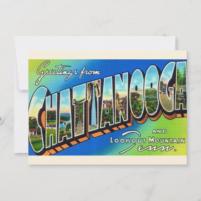 Postal de Chattanooga Vintage (Anverso)