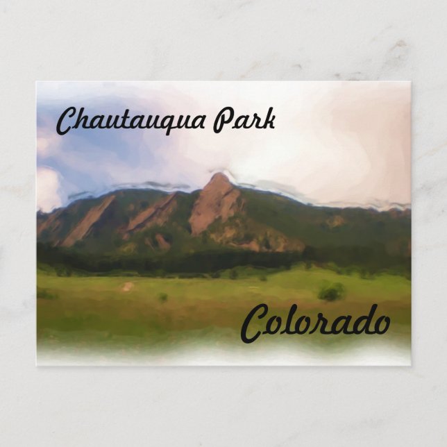 Postal de Chautauqua Park Colorado (Anverso)