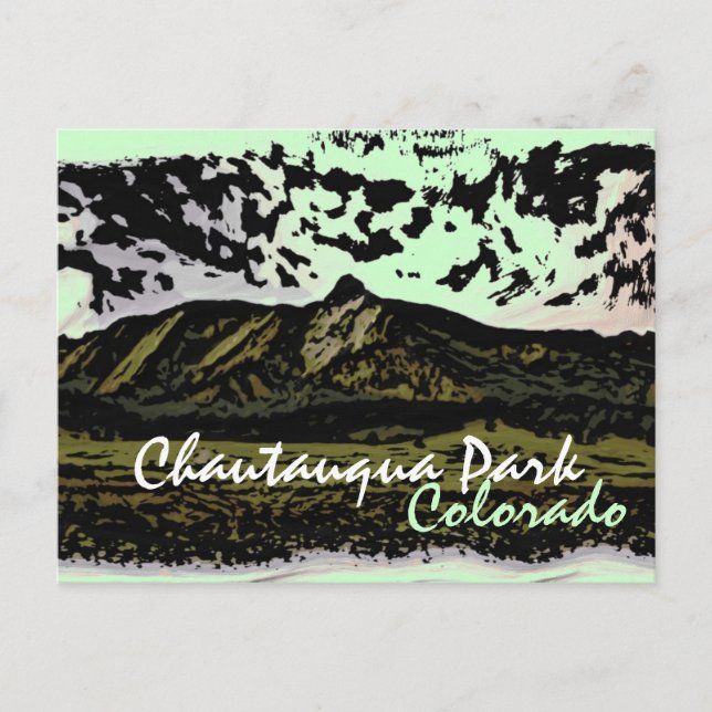 Postal de Chautauqua Park Colorado (Anverso)