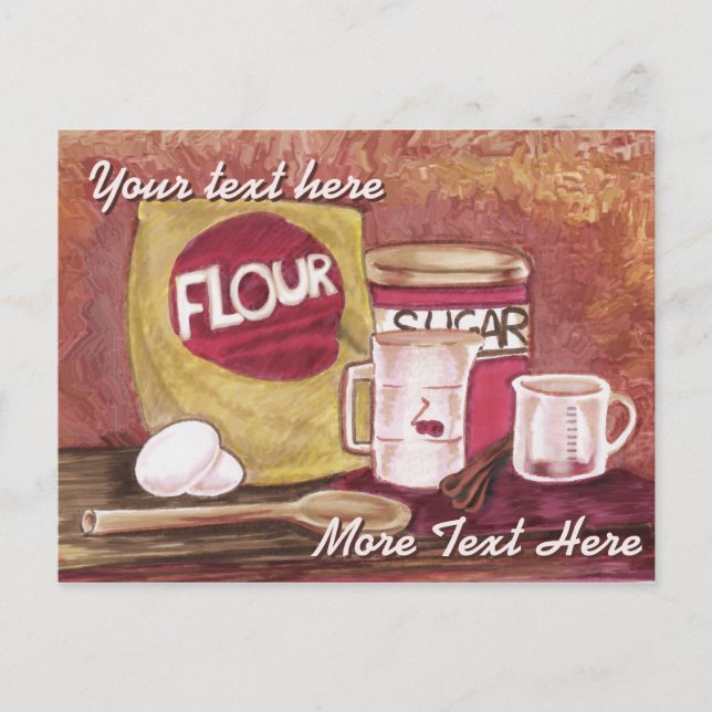 Postal de Chef a la antigua (Anverso)