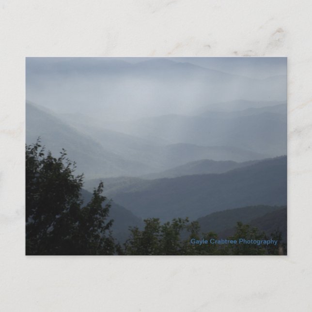 Postal de Cherohala Skyway: Tennessee, NC (Anverso)