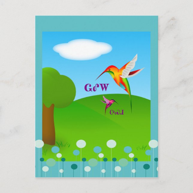 Postal de Cherokee Hummingbird (Anverso)