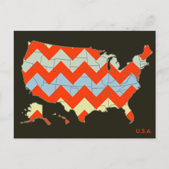 postal de chevron de los Estados Unidos (Anverso)