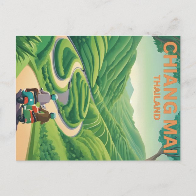 Postal de Chiang Mai (Anverso)