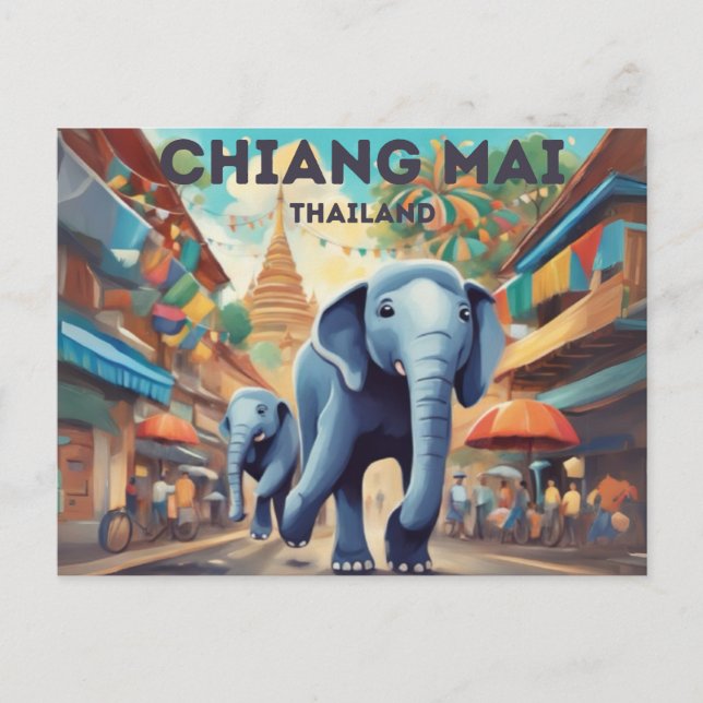 Postal de Chiang Mai (Anverso)