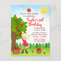 Postal de Chica de pelo rubio de cumpleaños de App