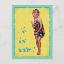 Postal de Chica de pinzas de queso de estilo vinta