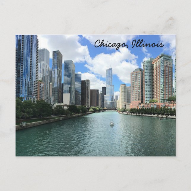 Postal de Chicago, Illinois (Anverso)