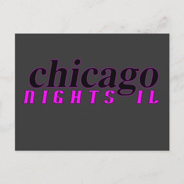 Postal de Chicago Nights (Anverso)