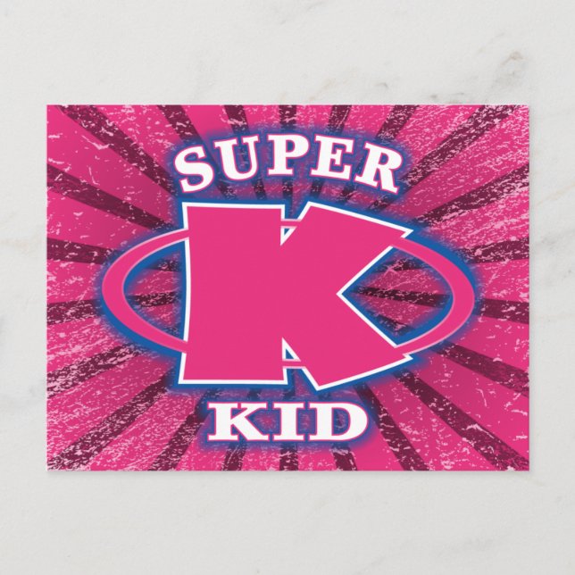Postal de Chicas Super Kid (Anverso)