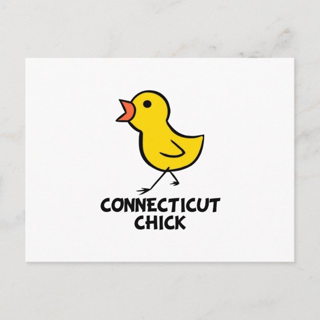 Postal de Chick de Connecticut (Anverso)