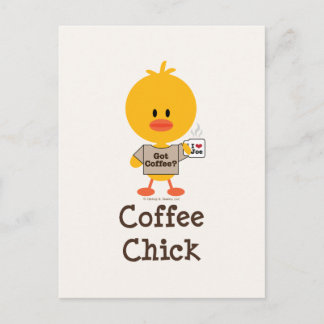 Postal de Chick para café