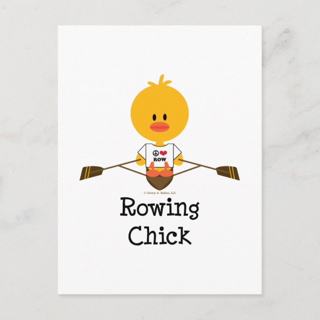Postal de Chick Rowing (Anverso)